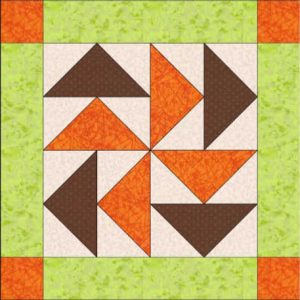 Bloque 3 Sampler Quilt – Técnica “El vuelo de la Oca” de patchwork.