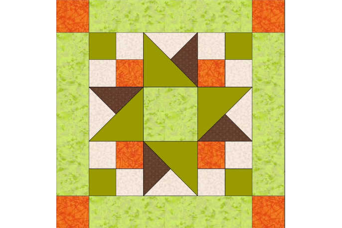 Bloque 1 diseño 3x3 patchwork