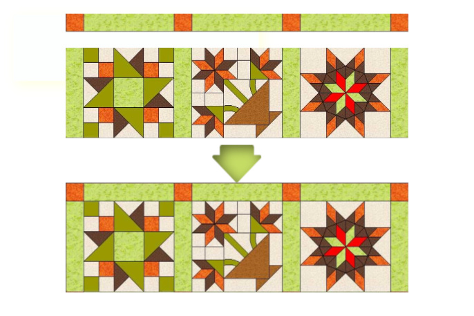 Unión de marcos patchwork
