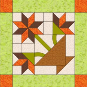 English Paper piecing – Bloque 12 Sampler Quilt de patchwork.