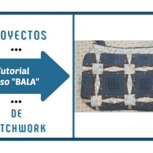 Bolso de patchwork reciclando Jeans «Bolso Bala»